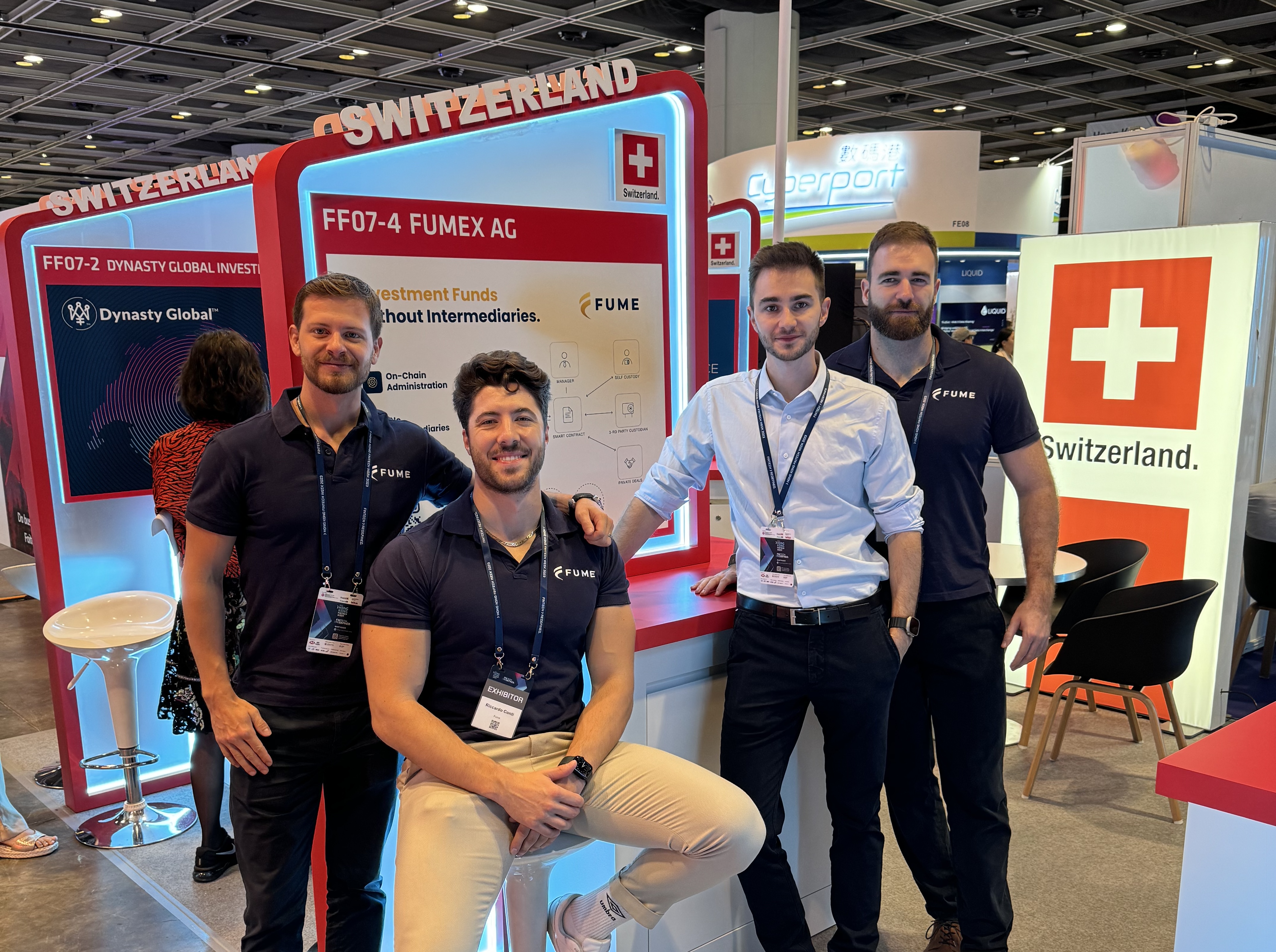 Fume team at the Hong Kong Fintech Week 2023